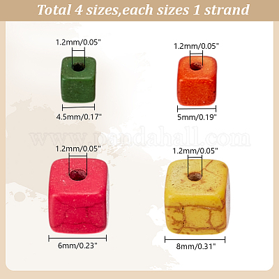 Синтетических нитей бирюзовые бусы G-AR0006-09B-1