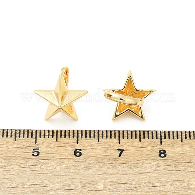 Латунные серьги обруча EJEW-Q016-10G-1