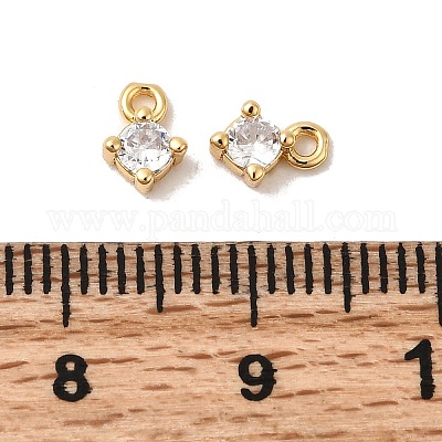 Латунные микро проложить кубического циркония подвески KK-P340-29G-1