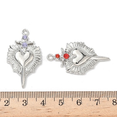 Подвески из сплава и страза FIND-L023-06P-1