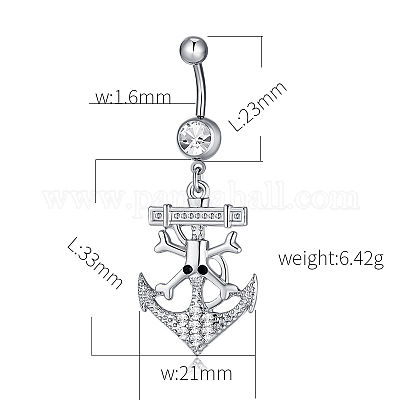 Пирсинг украшения AJEW-EE0002-09P-1