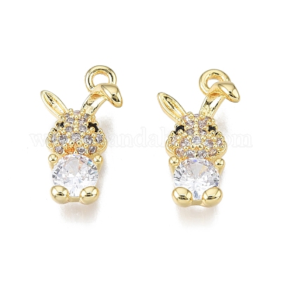 Латунные подвески из прозрачного кубического циркония KK-N231-334-1