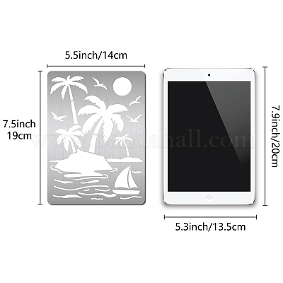 Трафареты для резки металла из нержавеющей стали DIY-WH0289-120-1