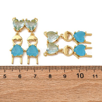 Латунные микро проложить кубического циркония подвески KK-D390-23G-1