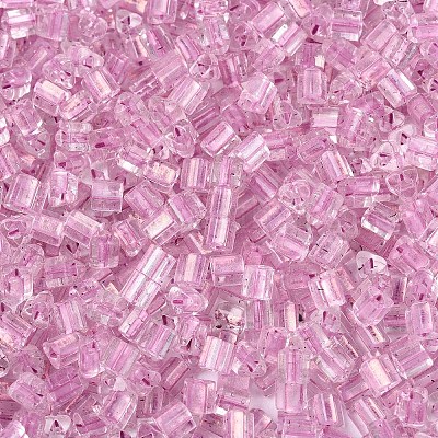 Прозрачные внутри цветные стеклянные бусины SEED-T007-13C-1