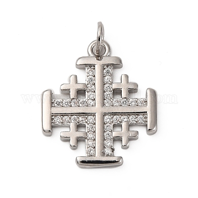 Латунные микро проложить кубического циркония подвески KK-P308-28P-1