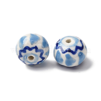 Фарфоровые бусины ручной работы&nbsp;PORC-Q004-01F-1