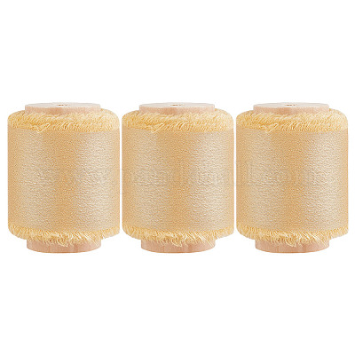 3 рулон полиэстеровой атласной ленты с потертостями OCOR-DR0001-03C-1