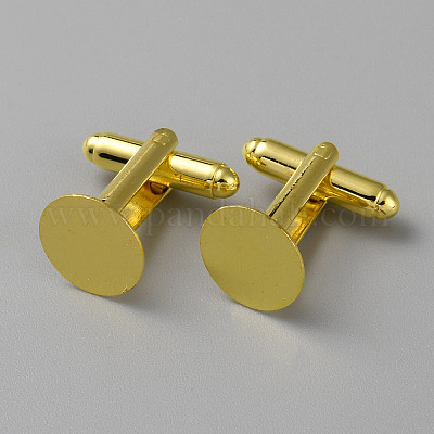 Латунные запонки  KK-C2914-G-1