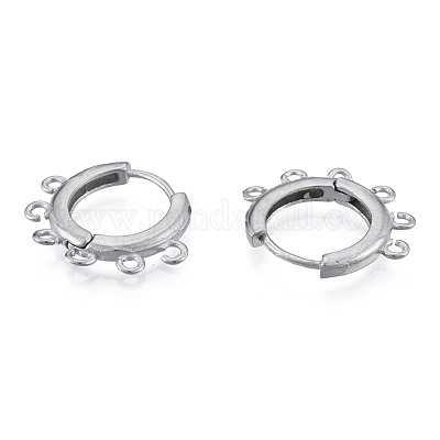 Фурнитура для сережек-колец из нержавеющей стали 304 STAS-N092-188-1