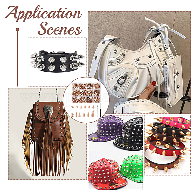 120 шт. набор заклепок из сплава 12 стилей FIND-WR0011-56G-1