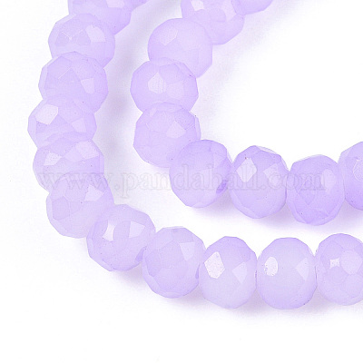 Запекание расписных стеклянных бусин с имитацией нефрита DGLA-A034-J10mm-A50-1