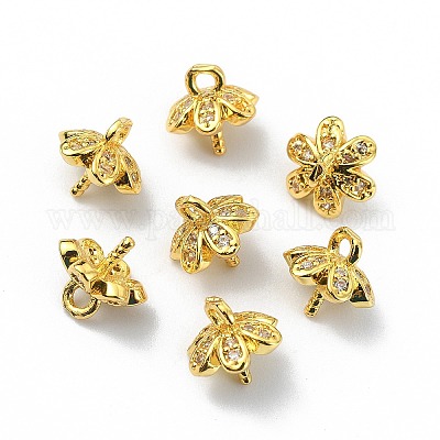 Поручни из латуни со стразами KK-P232-08G-1