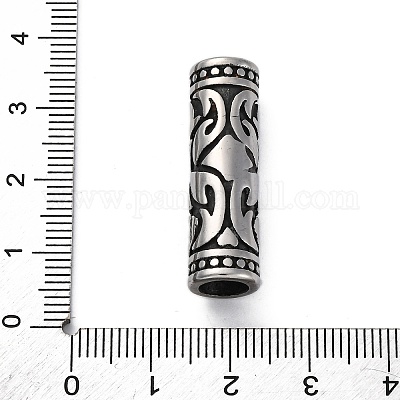 304 нержавеющая сталь глянцевые европейские бусины STAS-S171-08AS-1