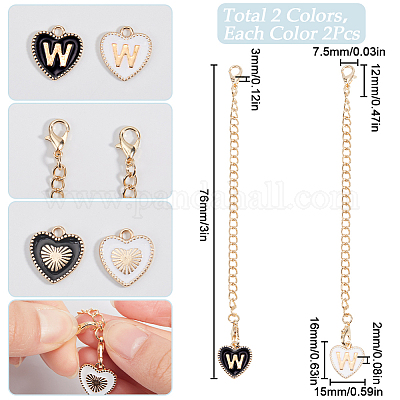 2 комплект подвесных украшений из эмалевого сплава HJEW-SC0001-56W-1