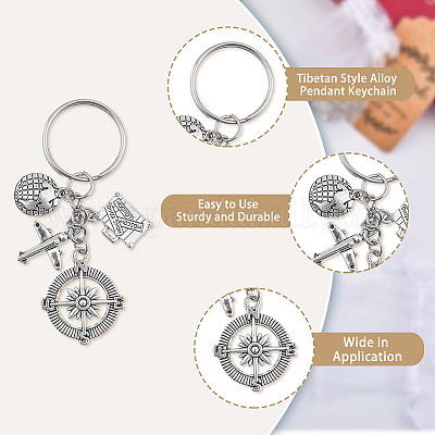 Set 18 Portachiavi Orso Giungla Con Sacchetti E Etichette - Regalo Perfecto Per Feste - Foto 4