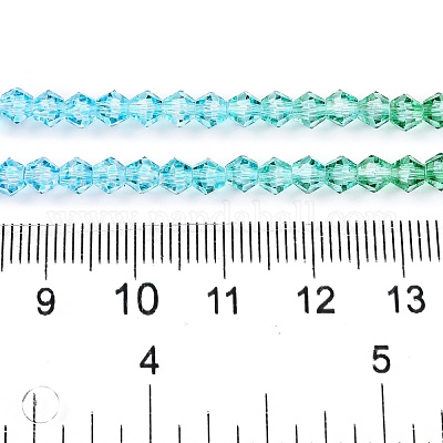 Градиентные цветные стеклянные бусины DGLA-A039-T4mm-A018-1