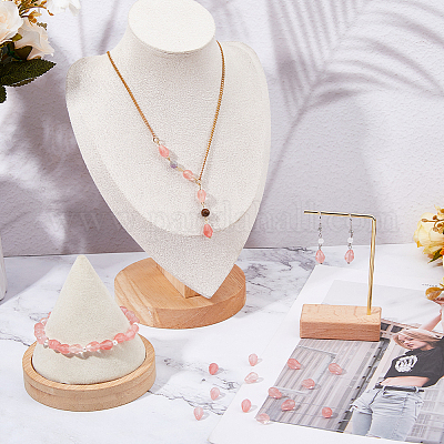 2 нити вишневых кварцевых стеклянных бусин G-FH0002-40-1