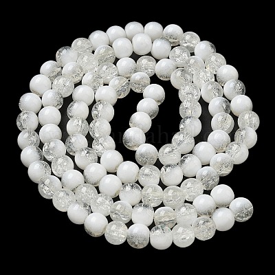 Стеклянные бусины кракле X1-GLAA-U001-8mm-07-1