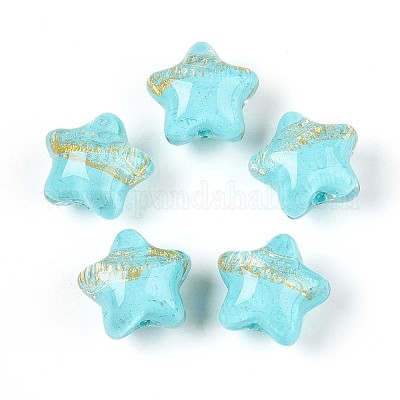 Прозрачные смоляные эмалевые бусины RESI-N043-02D-1