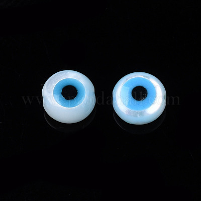 Натуральные белые бусины из перламутровых ракушек SSHEL-N034-51B-01-1