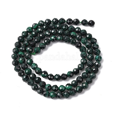 Природного малахита бисер нитей&nbsp;G-D306-A02-4MM-A01-1