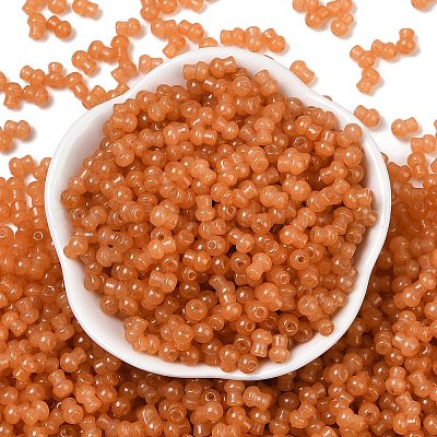 Стеклянные бусины прозрачных цветов SEED-R001-01R-1