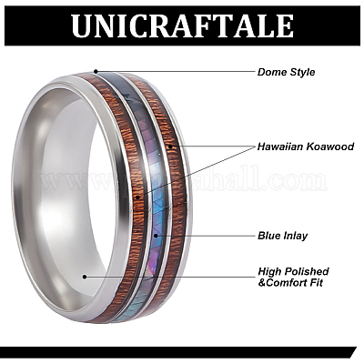 Кольцо из нержавеющей стали 201 для мужчин RJEW-WH0012-27A-04-1