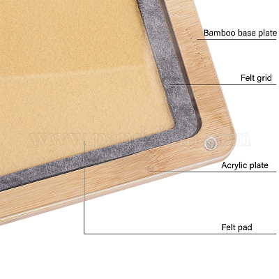 Бамбуковые витрины для ювелирных изделий DIY-BC0014-25B-1