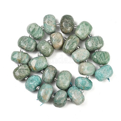Природных амазонит бисер нитей G-F796-B08-01-1
