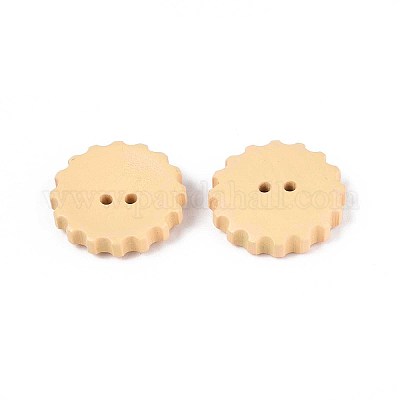 Пуговицы из натурального дерева WOOD-T032-34A-1