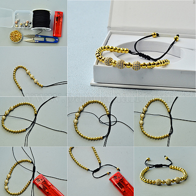 Латунные микро проложить кубического циркония бусы ZIRC-PH0002-04-1