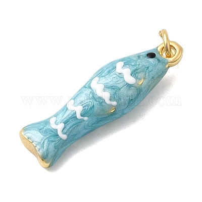 Латунь эмаль подвески KK-H092-08G-04-1