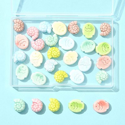 30 шт. 10 стиля фарфоровых керамических бусин ручной работы PORC-FS0001-25-1