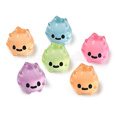 Хэллоуин светящееся украшение в виде пламени из смолы RESI-G070-02A-1