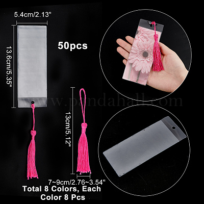 64шт 8 цвета украшения кисточкой из полиэстера OCOR-NB0001-44-1