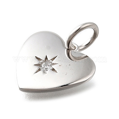 925 стерлингового серебра микро Pave прозрачные кубические циркониевые подвески STER-V001-01P-04-1