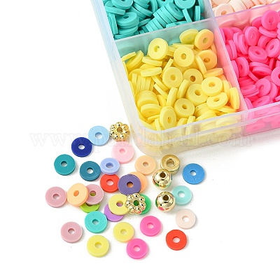 DIY Heishi бусины из полимерной глины набор для поиска ювелирных изделий DIY-FS0005-94B-1