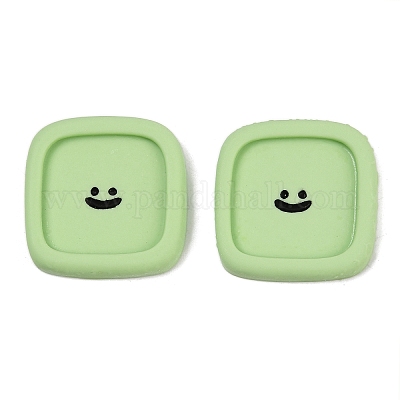 Кабошоны из смолы с изображением смайлика CRES-S372-01E-1