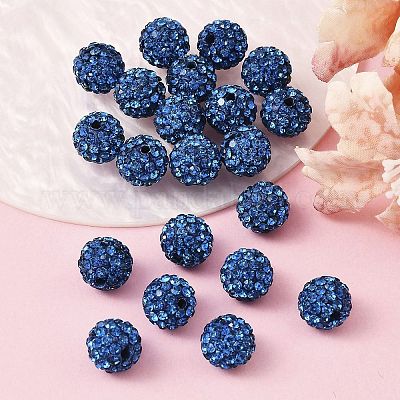 Полимер класс А глины кристалл горный хрусталь проложить диско шар бусы X-RB-H258-10MM-243-1