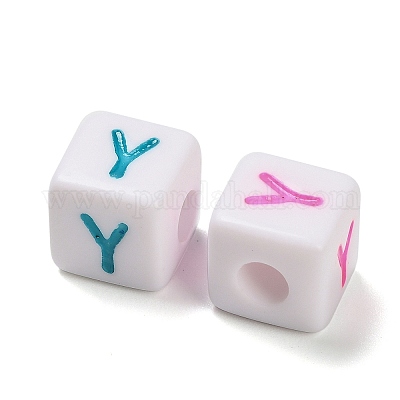 Непрозрачные акриловые бусины OACR-I022-01Y-1