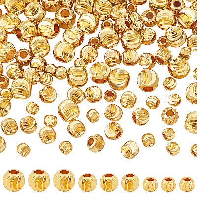 120шт 3 стиля латунные бусины KK-PH0011-87-1