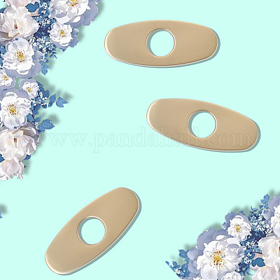 Овальные заглушки для отверстий под смесители из нержавеющей стали STAS-WH20001-18A-G-1