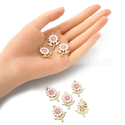 8 шт. Подвески из сплава с эмалью ENAM-YW0002-31G-1