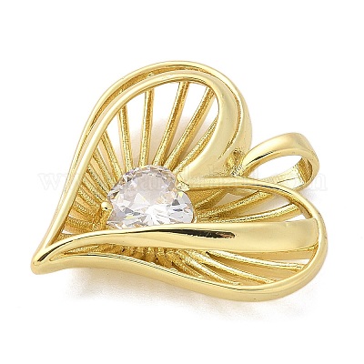 Латунные микро проложить кубического циркония подвески KK-S511-05C-G-1