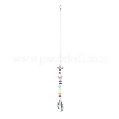 Стеклянная каплевидная люстра HJEW-JM00855-1