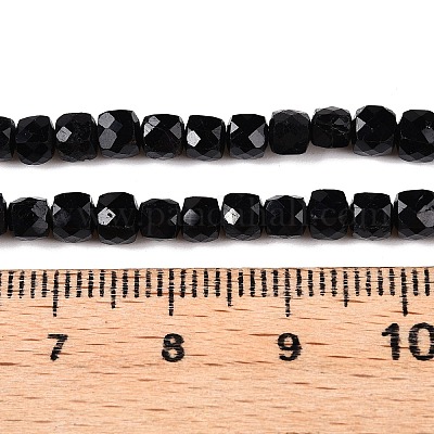 Chapelets de perles en tourmaline noire naturelle&nbsp;G-N342-109A-1