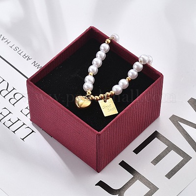 Ионное покрытие(ip) 304 нержавеющая сталь браслеты с подвесками для женщин BJEW-P345-05G-1