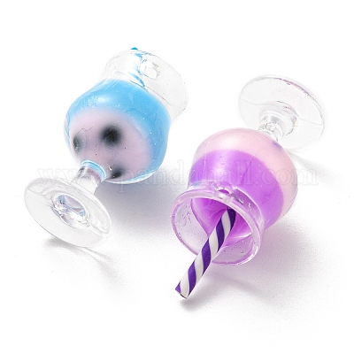 Подвески из полупрозрачной смолы RESI-D067-01G-1