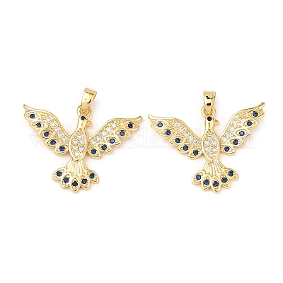 Латунные микро проложить кубического циркония подвески KK-G543-13G-01-1